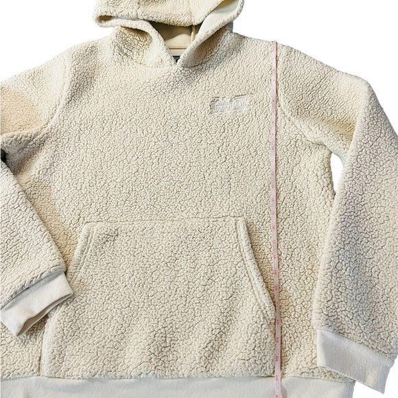 GHOST LIFESTYLE CREAM COLORED TEDDY HOODIE SIZE MEDIUM - Picture 8 of 12